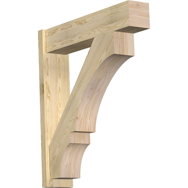 Ekena Millwork Balboa Block Rough Sawn Outlooker, Douglas Fir, 8"W x 36"D x 40"H OUT08X36X40BOA05RDF - main